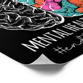 Poster Problèmes de santé mentale de la stigmatisation Se (Coin)