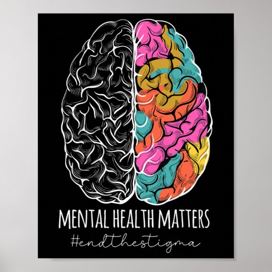 Poster Problèmes de santé mentale de la stigmatisation Se (Devant)