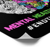Poster Problèmes de santé mentale de la stigmatisation Se (Coin)