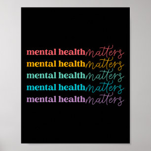 Poster Problèmes de santé mentale Dons Maladie cérébrale 