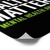 Poster Problèmes de santé mentale Hommes Femmes Enfants S (Coin)