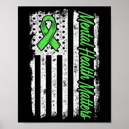 Poster Problèmes de santé mentale Lutter contre la stigma (Devant)