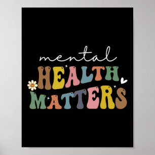 Poster Problèmes de santé mentale Maladie cérébrale humai