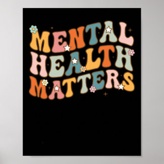 Poster Problèmes de santé mentale Maladie du cerveau huma