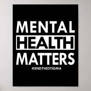 Poster Problèmes De Santé Mentale Mettre Fin À La Sensibi