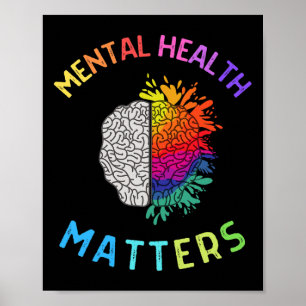 Poster Problèmes de santé mentale Sensibilisation à la sa
