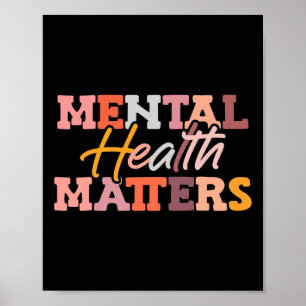 Poster Problèmes de santé mentale Sensibilisation nationa