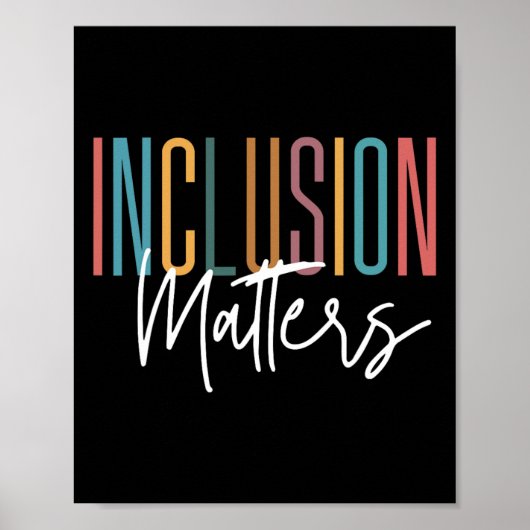 Poster Problèmes d'inclusion d'acceptation de sensibilisa (Devant)