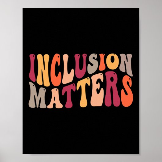Poster Problèmes d'inclusion Éducation spéciale Autisme (Devant)