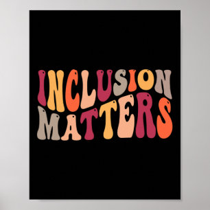 Poster Problèmes d'inclusion Éducation spéciale Autisme