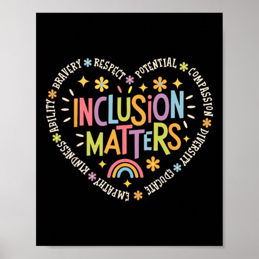 Poster Problèmes d'inclusion Enseignant d'éducation spéci (Devant)
