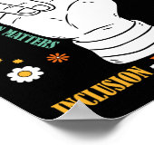 Poster Problèmes d'inclusion Sensibilisation sur l'autism (Coin)