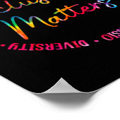 Poster Problèmes d'inclusion Tie Dye Sensibilisation sur (Coin)