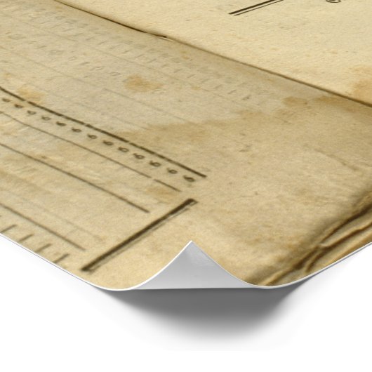 Poster Procédure juridique de 1776 (Coin)