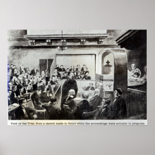 Poster Procès de Madeleine Smith, 1857