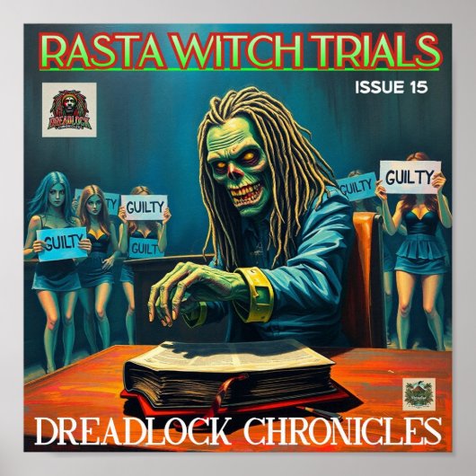 POSTER PROCÈS DE RASTA WITCH - DREADLOCK CHRONICLES NUMÉR (Devant)