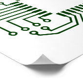 Poster Processeur de carte à circuit électrique (Coin)