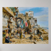 Poster Procession à Jaffa | Gustav Bauernfeind | (Devant)