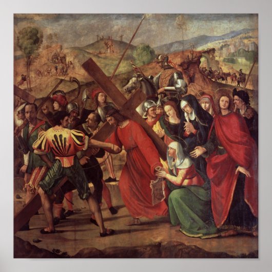 Poster Procession au calvaire, c.1505 (Devant)