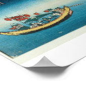 Poster Procession au-dessus d'un pont (impression en bois (Coin)