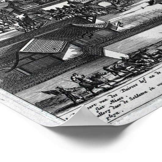 Poster Procession de Macao, illustration (Coin)