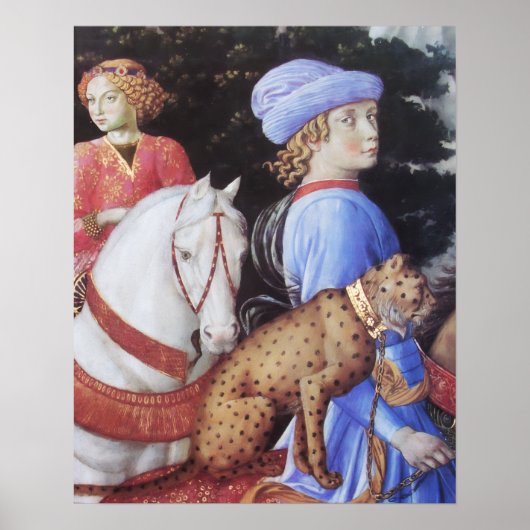 Poster Procession de Magus Melchior, Cheval, Chat sauvage (Devant)