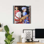 Poster Procession de Magus Melchior, Cheval, Chat sauvage (Bureau à domicile)
