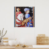 Poster Procession de Magus Melchior, Cheval, Chat sauvage (Cuisine)