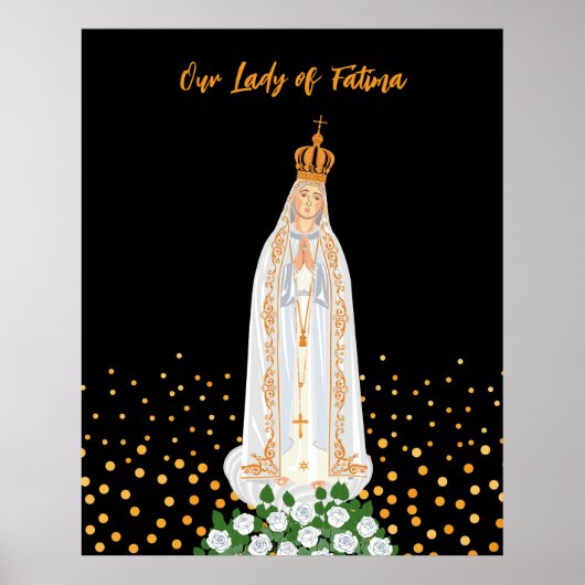 Poster Procession de Notre-Dame de Fatima aux bougies (Devant)