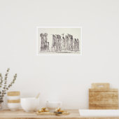 Poster Procession festive des Tecunas, de 'Travels i (Cuisine)
