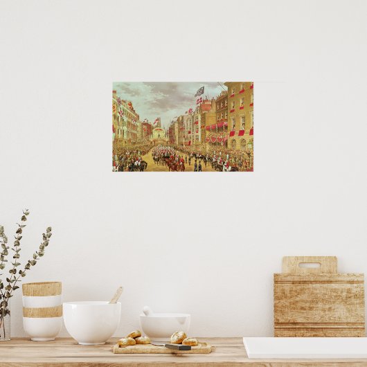 Poster Procession mariage d'Edward, Prince de Galles (Cuisine)