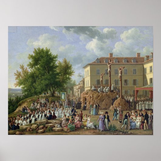 Poster Procession religieuse au Mont Valérien, 1819 (Devant)