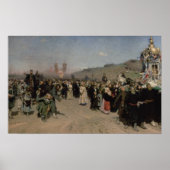 Poster Procession religieuse dans la province de (Devant)