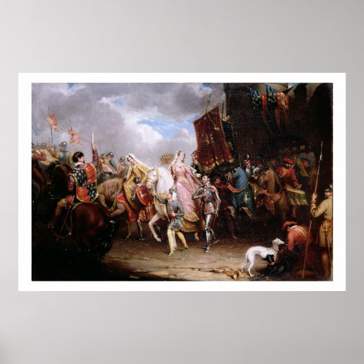 Poster Procession to the Roiall Justs Holden de Smithkam (Devant)