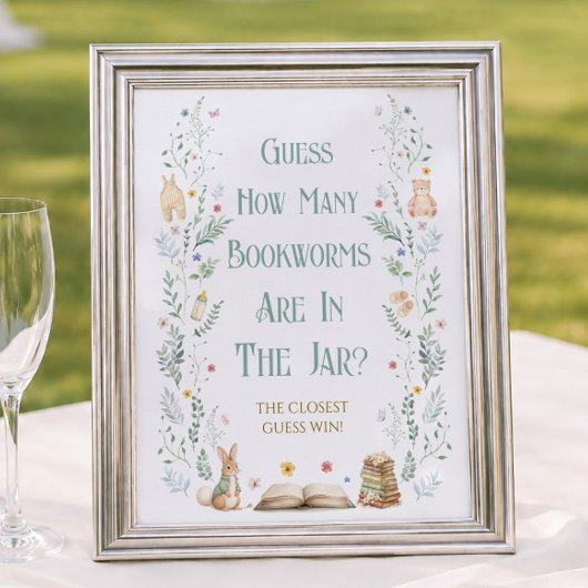 Poster Prochain Chapitre Baby Shower Devinez Combien de V