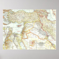 " Proche-Orient : 1959 - Carte des pays méditerran