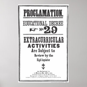 Poster Proclamation 29