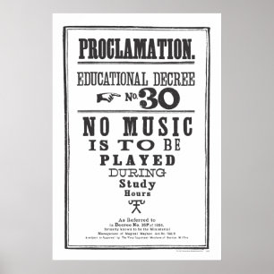Poster Proclamation 30