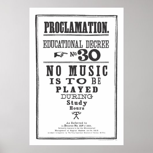 Poster Proclamation 30 (Devant)