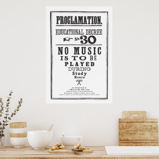 Poster Proclamation 30 (Cuisine)