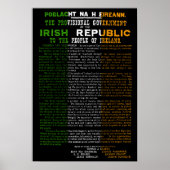 Poster Proclamation de Pâques sur la République d'Irlande (Devant)