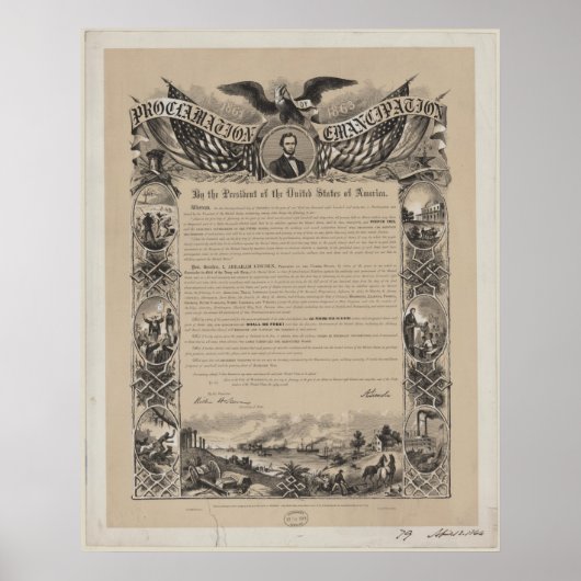 Poster Proclamation d'émancipation (Devant)
