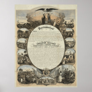 Poster Proclamation d'émancipation [1864]