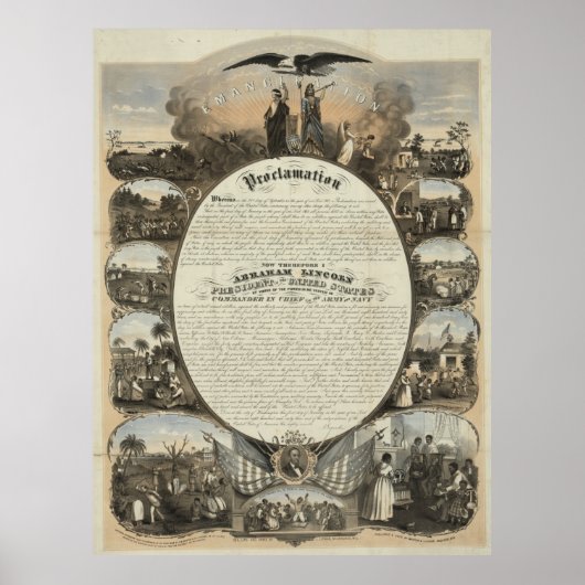 Poster Proclamation d'émancipation [1864] (Devant)