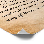 Poster Proclamation d'émancipation par Abraham Lincoln (Coin)