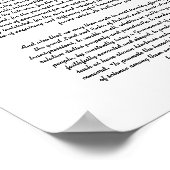 Poster Proclamation du jour de l'Action de grâce (Coin)