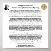 Poster Proclamation du jour de l'Action de grâce (Devant)