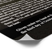 Poster Proclamation du jour de l'Action de grâce (Coin)