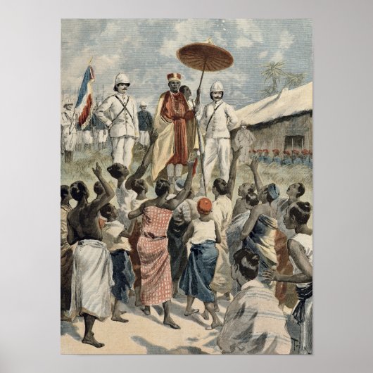 Poster Proclamation du nouveau roi du Dahomey (Devant)