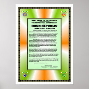 POSTER PROCLAMATION IRLANDAISE